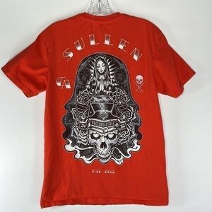 Sullen Art Collective Ghost Rider Red Graphic Tshirt Size Small